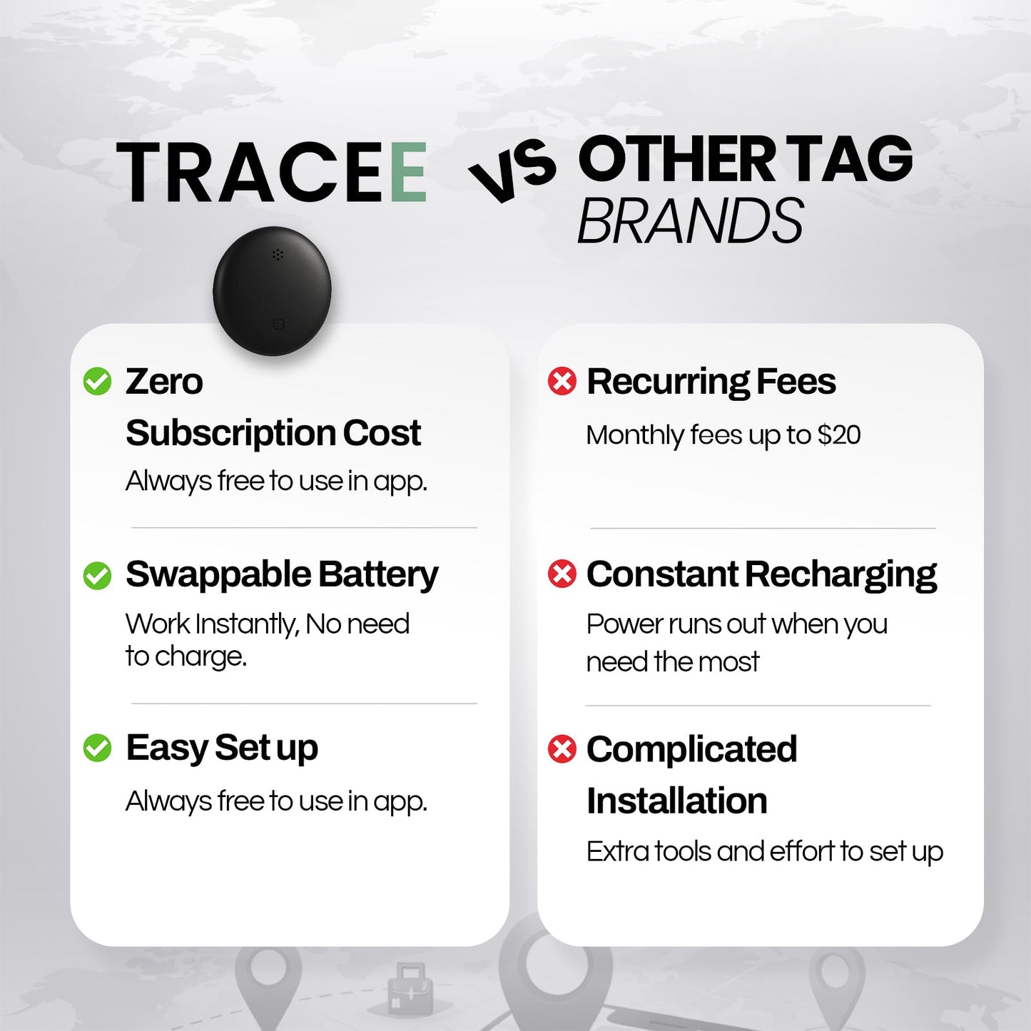 Tracee™ 2.0 GPS Tracker + Premium Magnetic Case